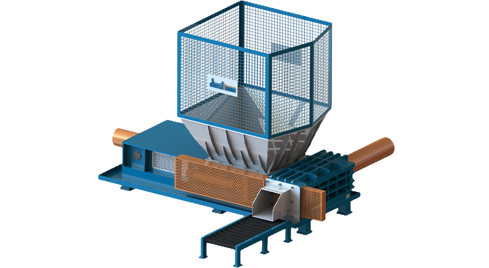 料斗式剪切打包机