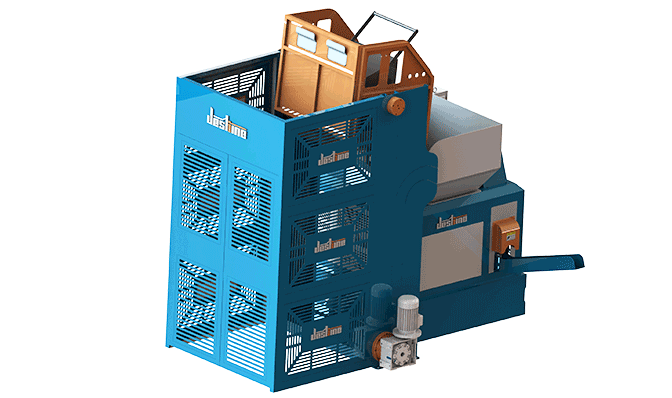 短屑自动提升翻转压饼方案