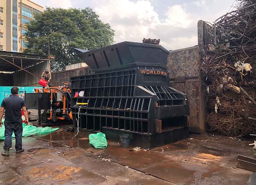 强强联合：World Metal携手德尚环保箱式剪切机，打造新加坡绿色回收新标杆！