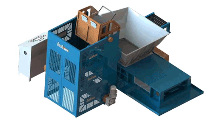 金属屑提升翻转打包方案